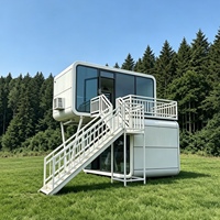 Maison modulaire préfabriquée en forme de capsule Apple House, certifiée SAA CE, construction personnalisée, maisonnette en kit