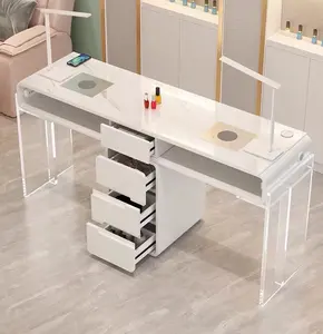 美甲桌美甲桌越南制造定制美容院家具美甲桌