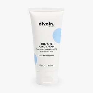 Divain Care Crema Mani Intensiva 50 Ml ad Assorbimento Rapido con Burro di Karité, Olio di Mandorle Dolci e Acido Ialuronico - Product Image 1