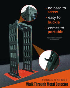 Geçici spor toplantı ve konser güvenlik Pinpoint güvenlik ve koruma için taşınabilir <span class=keywords><strong>Metal</strong></span> dedektörlü kapı çerçeve mobil kullanım - Product Image 6