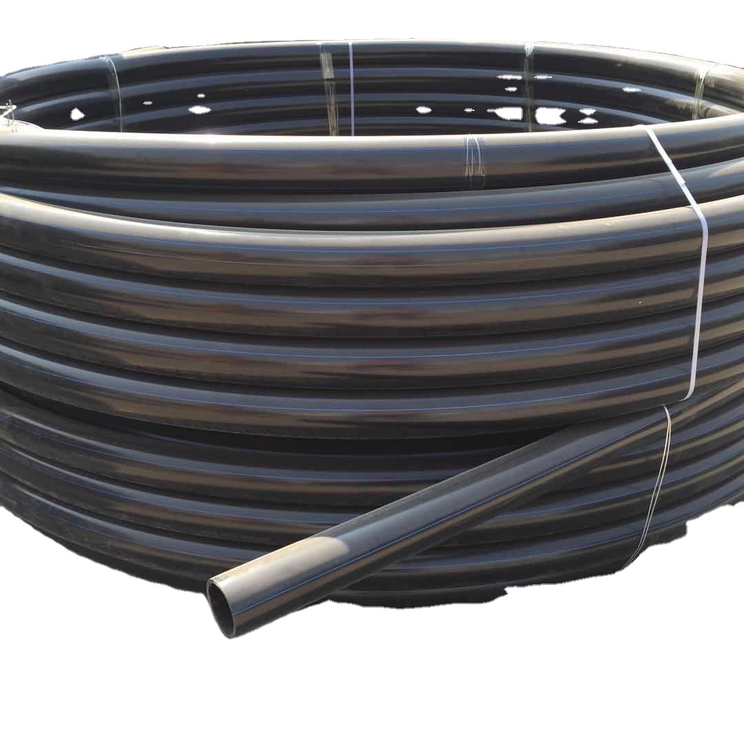 Pe Pe80 Sdr 11 Hdpe Rohr für die Wasser versorgung und den Abfluss 4 Zoll HDPE Rohr Kunststoff armaturen Black Butt Welding Type Preisliste