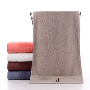 Toalla Facial de Algodón Puro Kim Ryan 34x74 cm, Gruesa y Absorbente con Logotipo Bordado para Uso en el Hogar y Hoteles - Product Image 1