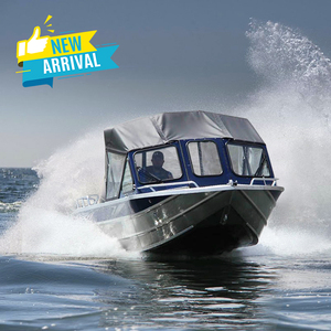 Kinocean New Fastest Aluminum Fishing Half Cabin Jet Speed Console Boat for Sale