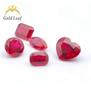 Goldleaf Certificado Piedras preciosas cultivadas sueltas Corte de corazón Rubies Pigeon <span class=keywords><strong>Blood</strong></span> Gems Diamante Suelto - Product Image 2
