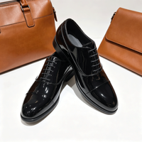 2026 Neue Herren Lackleder Oxford Schuhe Schwarz Hochglanz Formelle Anzugschuhe für Smoking Hochzeit Büro Übergrößen EU 38-46