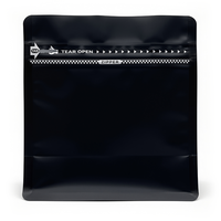YOUYI Sachet de café mat imprimé sur mesure à fond plat avec valve unidirectionnelle, fermeture éclair et fenêtre, qualité alimentaire sans BPA, vente en gros