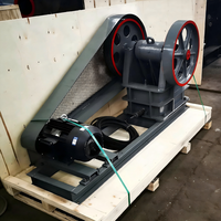 Petit concasseur à mâchoires mobile PE220x350, entraîné par moteur AC, pour l'extraction de l'or