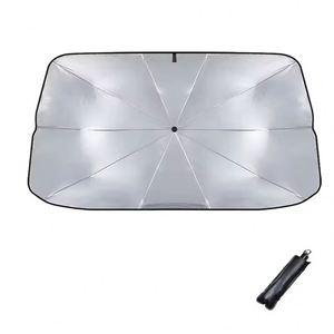 Parasol pare-soleil personnalisé avec logo, protection UV, pour pare-brise de différentes voitures, pare-soleil pliable portable pour voiture - Product Image 1