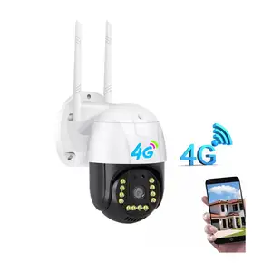 Telecamera di sicurezza ip video esterna da 2mp 3g 4g sim card wifi