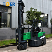 TDER 1.5ton 2 ton 3ton chariot élévateur principal à allée très étroite, camion-fourche vna batterie Li-ION LiFePO4 en option
