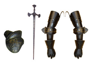Modèle de chevalier en armure médiévale de style européen bar restaurant occidental décoré d'anciens artefacts <span class=keywords><strong>romains</strong></span> armure chevalier - Product Image 4