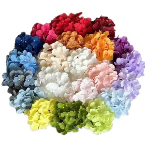 Tête de fleur d'hortensia artificielle adaptée au bricolage Guide mural de fleur de mariage Décoration Simulation de fleur en soie - Product Image 1