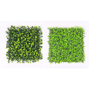 Vente en gros Plante artificielle intérieure/extérieure décoration murale Milan gazon vert Plante artificielle en plastique mur <span class=keywords><strong>de</strong></span> fond - Product Image 2