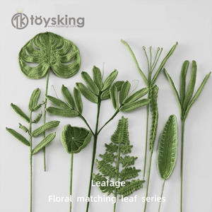 Nouvel emballage de bouquet de fleurs de style coréen japonais rouge net avec <span class=keywords><strong>fleur</strong></span> de crochet de neige avec produits finis de la série des feuilles - Product Image 1