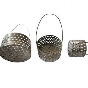 Panier en maille de <span class=keywords><strong>titane</strong></span> de type seau pour le <span class=keywords><strong>traitement</strong></span> de <span class=keywords><strong>surface</strong></span> des petites pièces - Product Image 5