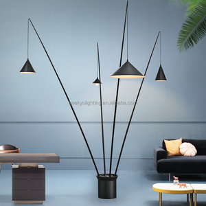 Led Lighted Floor Tiles <strong>Tall</strong> Floor <strong>Lamp</strong> <strong>Gold</strong> and White Floor <strong>Lamps</strong> for Beautician Rooms - Product Image 2