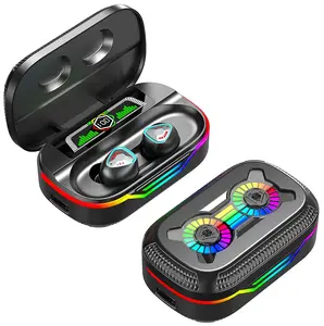 Vendita calda Audifonos DX-09 auricolari RGB BT v5.3 auricolari con Display digitale auricolare In orecchio cuffie per Gaming Gamer TWS