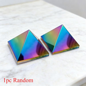 Venta al por Mayor de Pirámides de Obsidiana Estilo Bohemio, Tallado en Piedra de Cristal Natural para Decoración del Hogar y Regalos Navideños - Product Image 5