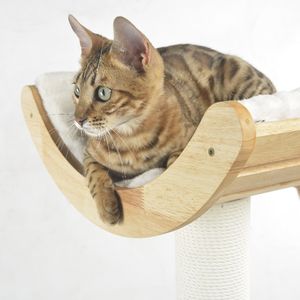 برج كبير فاخر لشجرة القطط عالي الجودة مع أرجوحة هرش القطط من الدرجة العالية - Product Image 4