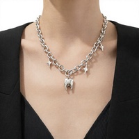 Collier médical personnalisé Gaovo en acier inoxydable de haute qualité, nouveau design, chaîne à maillons, breloque personnalisée, pour femme, style hip-hop, anniversaire