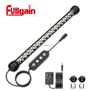 Fullgain 18/28/38/48/58/68cm IP68 Iluminação Submersível Profissional Mergulho Luz LED Aquário Luz para a Planta