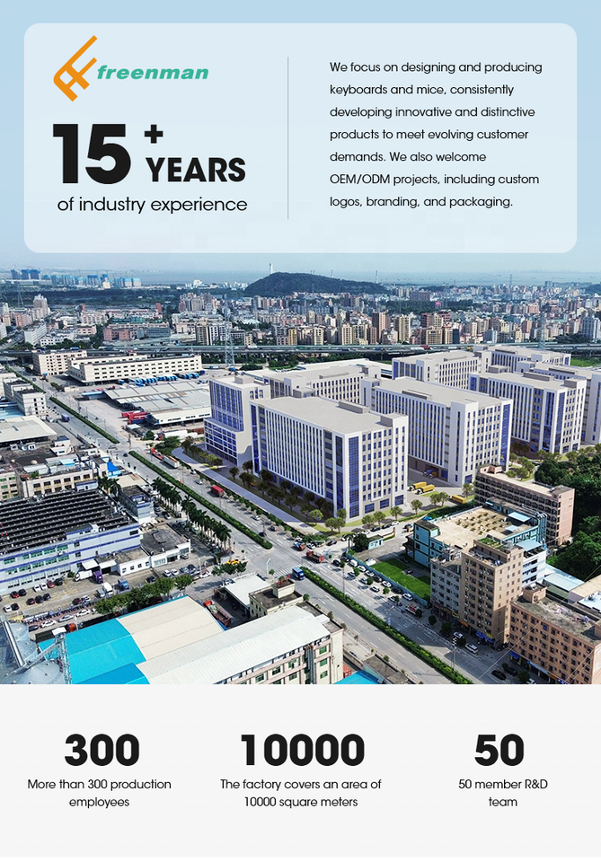 Freenman Hot Sell OEM Low Profile RGB Mechanical Gaming Keyboard