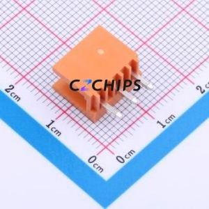 JL396V-39603O01 Plug-in Terminal Block Through hole,P=3.96mm Connector Board-to-Board / Socket - Open 1x3P 3.96mm Orange - Product Image 2