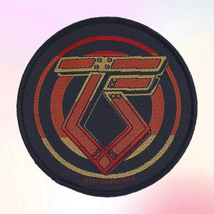 Toppa con Logo rotondo banda Heavy Metal intrecciata per cucire su Applique tessuto distintivo ricco di dettagli pieno ricamato toppe intrecciate - Product Image 1