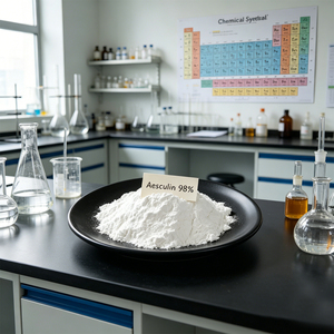 Vente en gros usine en vrac d'extrait de <span class=keywords><strong>marron</strong></span> d'Inde 98% CAS 531-75-9, poudre naturelle d'Aescin et d'Aesculine - Product Image 2