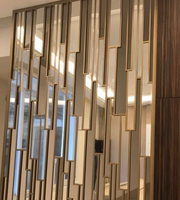 Panneau de séparation décoratif personnalisable en acier inoxydable, laiton et or, écran multifonctionnel