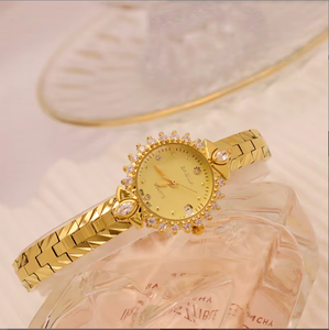 Minimamente retrò luce di nicchia orologio d'oro di lusso per le donne orologi antichi donne bracciale <span class=keywords><strong>antico</strong></span> con diamanti signore orologi da polso - Product Image 4