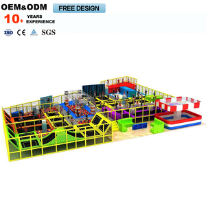 Colorful Bungee Fitness <b>Trampoline</b> Park for Kids Commercial Indoor Big Shopping Mall Playground <b>Trampoline</b> Park - Product Image 4