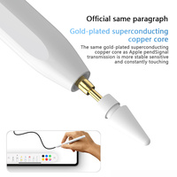 Stylet métallique le plus vendu pour Pencil 2 avec indicateur de batterie, charge sans fil et détection de pression