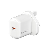 Chargeur rapide certifié MFi PD 20W 5V/1A pour les modèles antérieurs de l'iPhone 16 Pro Max, adaptateur d'alimentation USB-C écologique pour écouteurs et mobiles