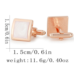 結婚パーティーギフトデザイナー真鍮カフリンクス男性用高級 - Product Image 2