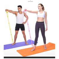 7 anillos TPE Loop banda de ejercicio resistencia al estiramiento deportes entrenamiento fisioterapia para espalda pie pierna camilla de mano ejercitador de brazo