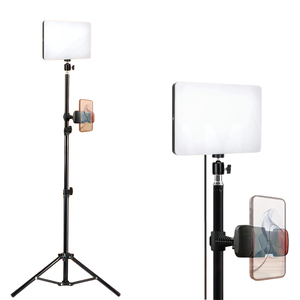 Panneau lumineux LED professionnel tricolore pour studio, éclairage doux pour le streaming en direct, les vidéos TikTok et la photographie - Product Image 1