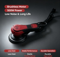 Professional K9805 Brushless Orbital Sander 500W 6-Speed Variable Speed 150mm Disc Constant-Speed Design Electric Sander