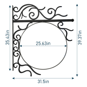 Jh-mech nhà máy móc áo khung tùy chỉnh Treo Tường Hàn nhiệm vụ nặng nề hàn thép carbon đen Vòng dấu hiệu khung - Product Image 1