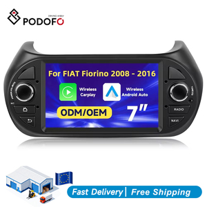 วิทยุติดรถยนต์ Podofo 4+64GB 7 นิ้ว สำหรับ Fiat Fiorino ปี 2008-2016 ระบบ Android 2 Din รองรับ Wireless CarPlay/Android Auto GPS WiFi IPS AI DSP BT - Product Image 1