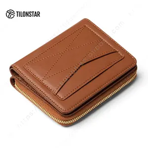 TILONSTAR Customized Logo Fashionable FRID Blocking Leather Ladies Euro Coin Wallet Purse Organizer Wallets For Women