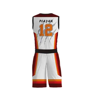 2024 индивидуальная Баскетбольная одежда с сублимационной печатью быстросохнущие баскетбольные майки униформа