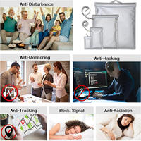 Bolsa para Documentos Anti-Robo, Anti-Rastreo, Resistente al Fuego, Impermeable y Ecológica, 4 Piezas, Correa Ajustable, Bolsa de Almacenamiento para Llaves de Coche y Teléfono, Multiusos