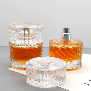 50ml Square Crystal White Glass Perfume <b>Dispensing</b> <b>Bottle</b> Transparent Spray with Clip-on Empty Cosmetic 30ml Capacity - Product Image 4