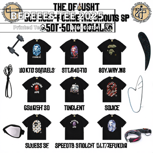 2025 bepeees thiết kế T-Shirts cho nam giới Loose in APE đồ họa trên 100% Cotton DạO Phố động vật giản dị Patterned T-Shirt - Product Image 2