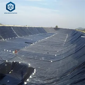 Feuille de revêtement HDPE de crevettes de géomembrane de HDPE pour le lessivage de cuve minière