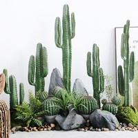 Plante artificielle en plastique, cactus décoratif pour la maison, cactus pour l'aménagement paysager, décoration de bureau, jardin, faux arbre, plantes artificielles