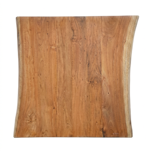 Tablero de Mesa de Comedor Cuadrado de Madera de Teca, Diseño Moderno, Estilo Panel, Muebles de Comedor - Product Image 1
