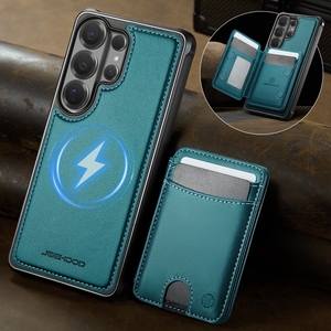 Pour <span class=keywords><strong>Samsung</strong></span> S26 Ultra/A57/A37/A56/A16/A17 – Étui de téléphone avec charge sans fil 2-en-1 et porte-cartes détachable - Product Image 4