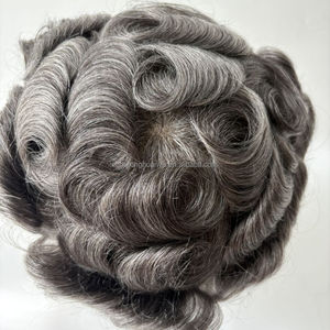 ทูเป้ผมแท้<span class=keywords><strong>สี</strong></span>เทา ขนาด 7x9 นิ้ว แบบสั่งทำพิเศษ ผสมสี 1B30 1B60 รุ่น Q6 ไฮบริด ฐานลูกไม้สวิสผสม PU ระบายอากาศได้ดี สำหรับผู้ชาย แก้ปัญหา<span class=keywords><strong>ผม</strong></span>ร่วงในผู้สูงอายุ - Product Image 4